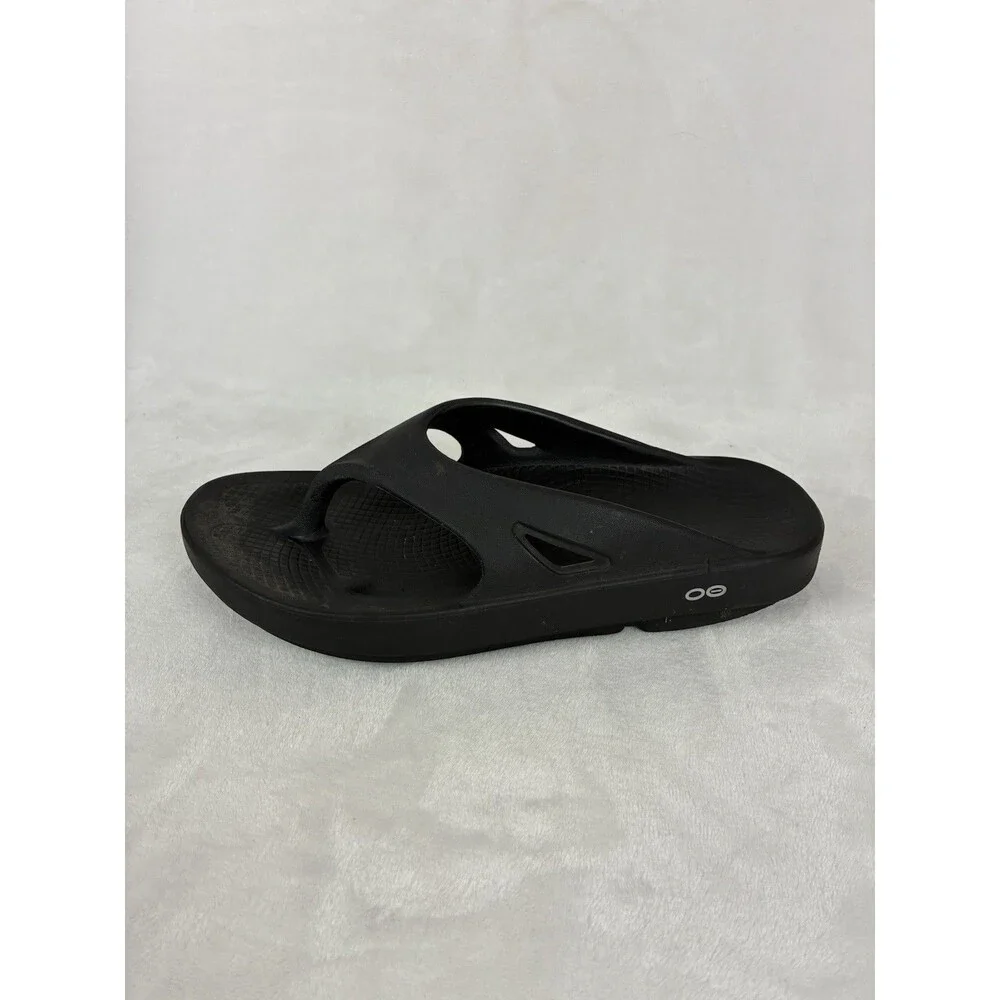 OOFOS OOriginal Recovery Thong Sandal Men’s 9/ Womens 11 Black-Comfort Flip Flop